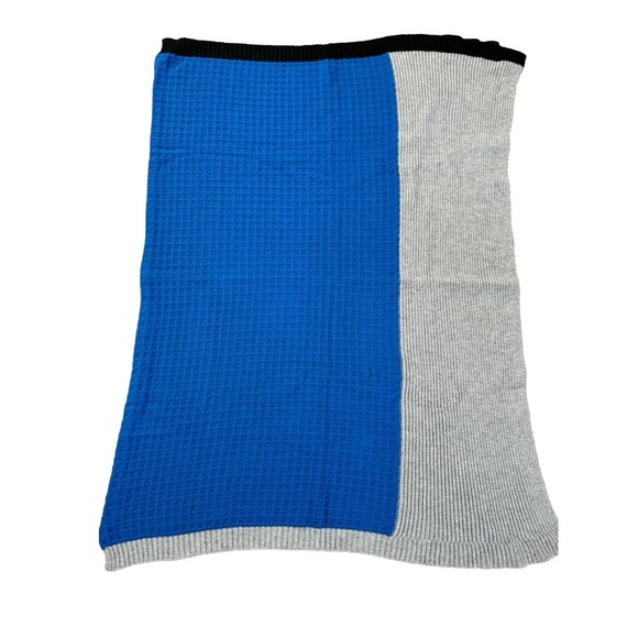 Lego X Target Collection Throw Blanket Color Blue Black Gray FLAW - Picture 1 of 14